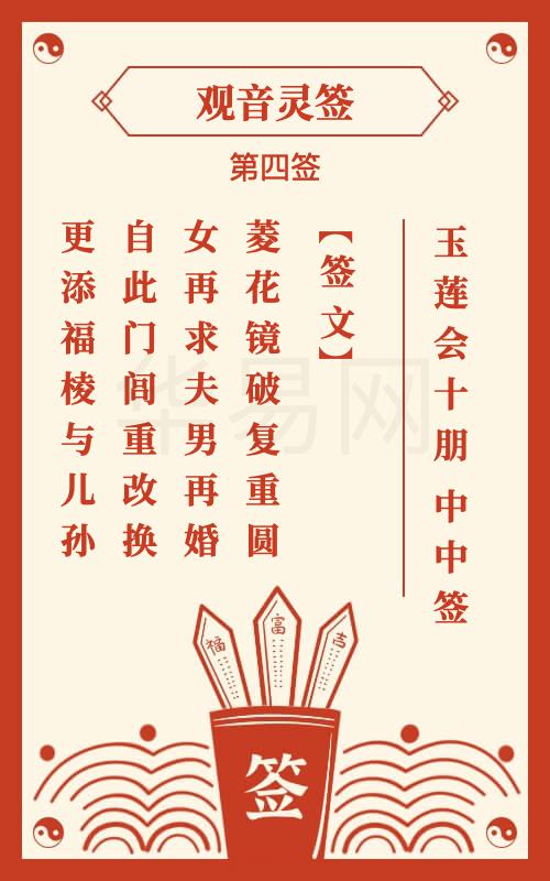 观音灵签 第4签
