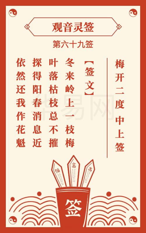 观音灵签 第69签