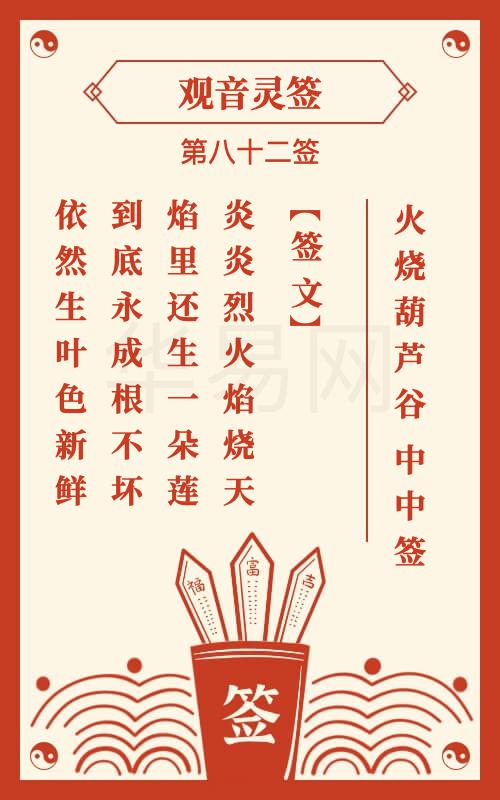 观音灵签 第82签